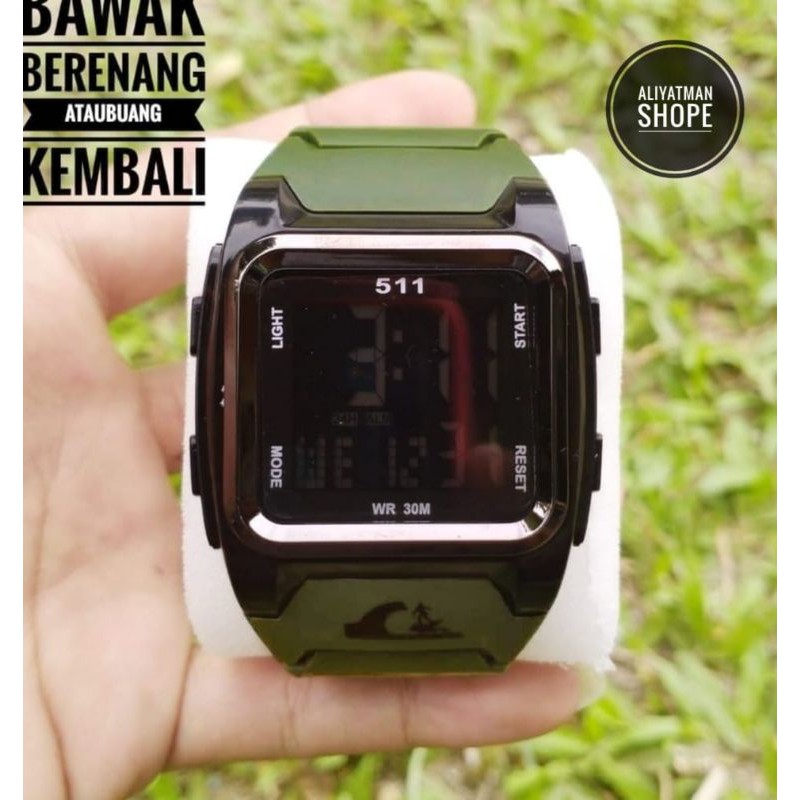 JAM TANGAN PRIA DIGITAL SEGI EMPAT SIMPLE TAHAN AIR