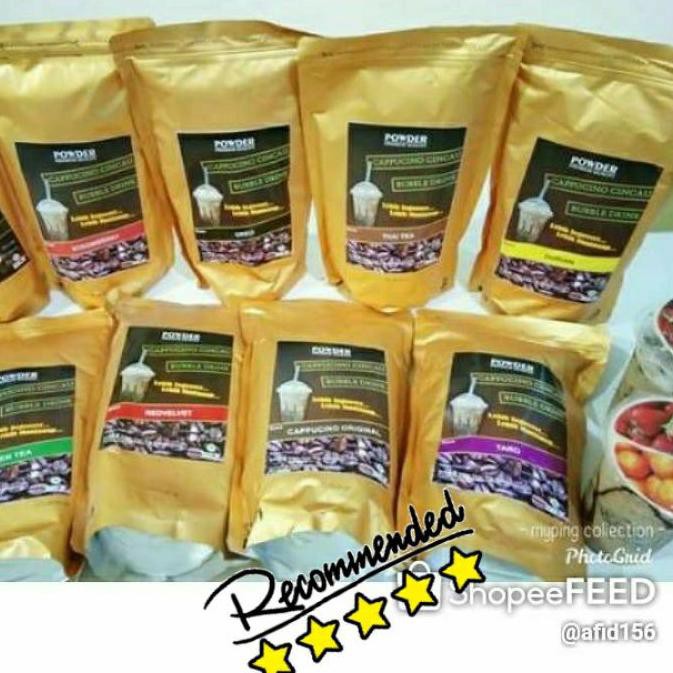

Paling Murah! TERMURAH !! KEMASAN 500 gr BUBUK CAPPUCINO CINCAU ALL VARIAN RASA [ Powder Drink ] [Bu