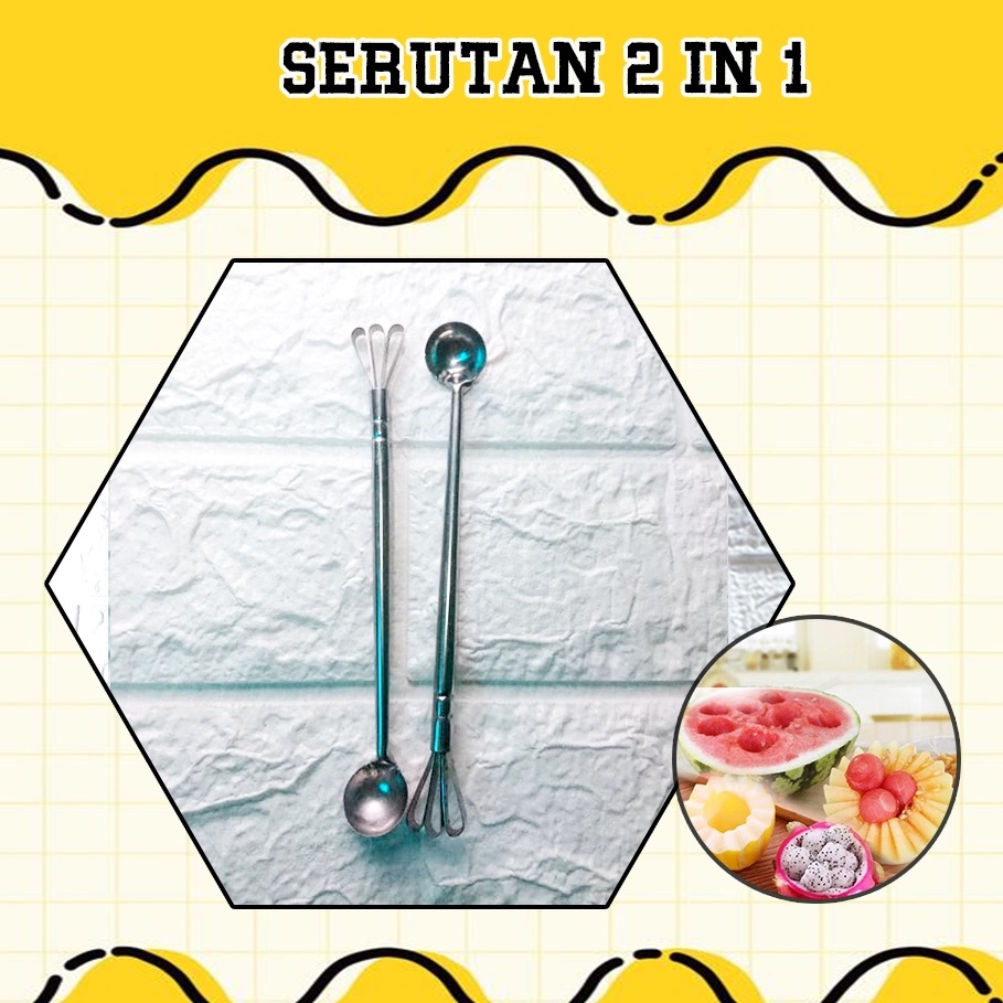 

serut 2in1 / serutan buah / serutan kelapa muda / serutan es / serut es