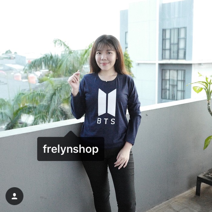 TERMURAH - KAOS LONGSLEEVE MURAH / GROSIR KAOS LENGAN PANJANG NEW BTS ARMY NAVY KAOS HURLEY