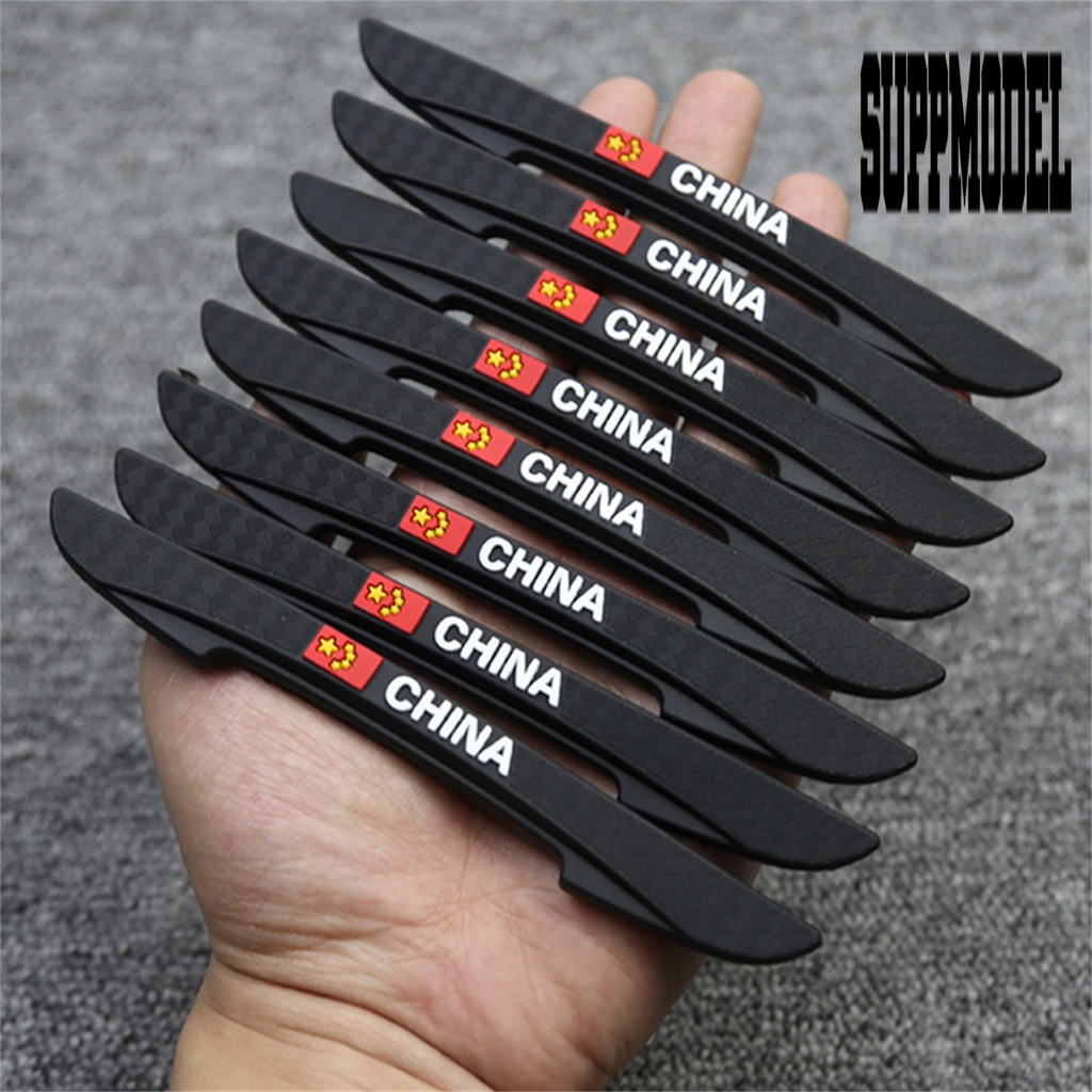 1 Pasang Stiker Pintu Mobil Bahan PVC Tebal Anti Tabrakan Dengan Perekat