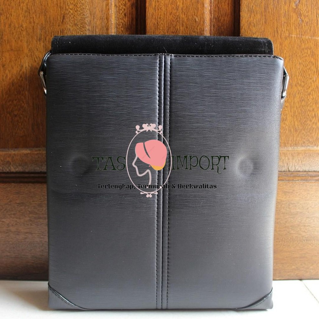 Promo TAS SELEMPANG PRIA KANTOR CASUAL IMPORT | GIORGIO ARMANI GA 986 BLACK