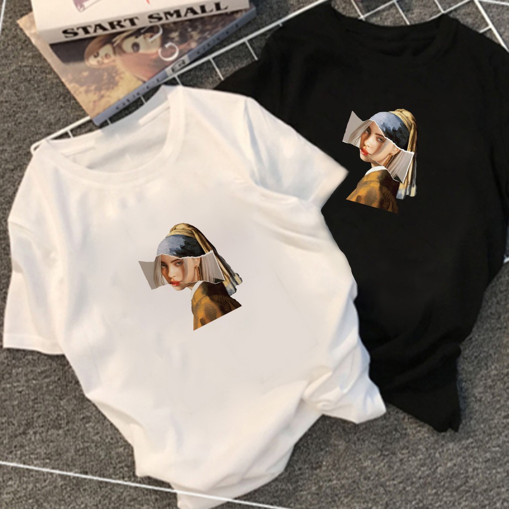 Kaos Kpop Unisex Billie Eilish x Monalisa