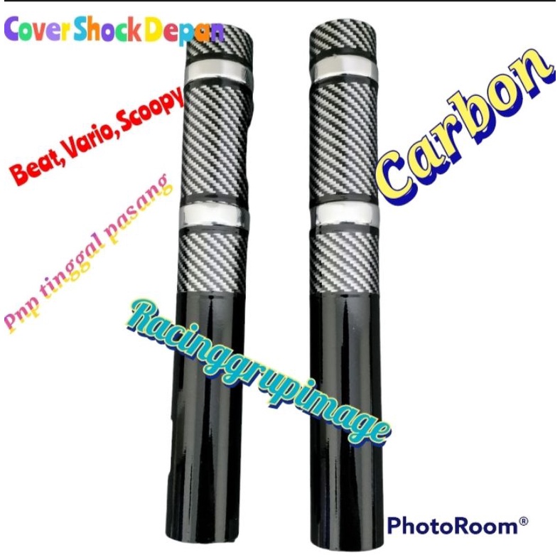 cover shock depan model Carbon beat - vario 110 - vario 125 - vario 150 - scoopy / karbon