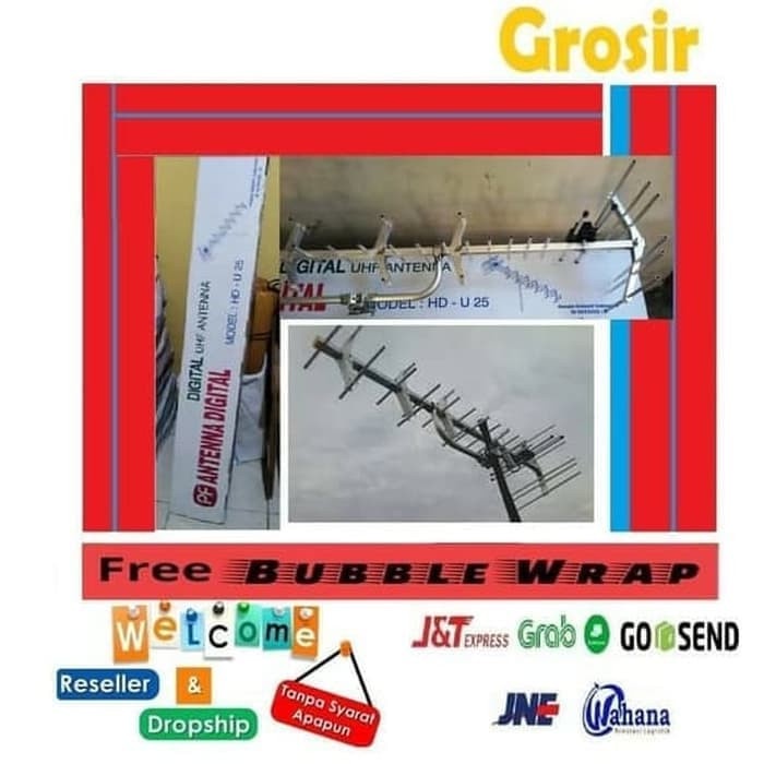 Antena tv digital OUTDOOR dan analog LUAR PF HDU 25 HDU-25 HD U25