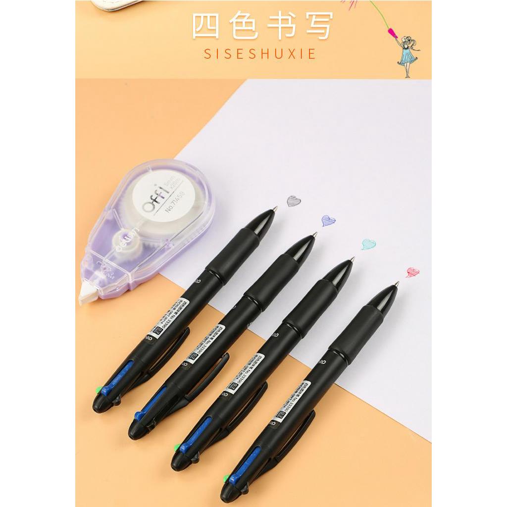 0.7mm Colorful Ink Color Press Ballpoint Pen for Student Graffiti Painting Hand Account Stationery