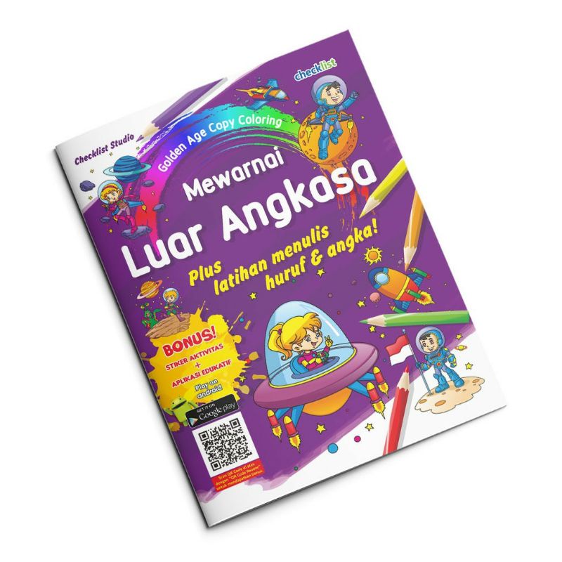 

Buku Aktivitas Mewarnai Anak Serta Latihan Menulis Huruf Dan Angka Bonus Sticker