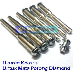 Batang As Khusus utk Mata Diamond Gerinda Potong Mini Grinder Tuner