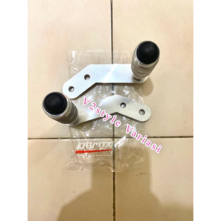 UNDERBONE AEROX 155 + JALU BRECKET CHROME STEP BELAKANG YAMAHA AEROX 155 OLD WARNA SILVER PIJAKAN KAKI AEROX 155 INJAKAN KAI BELAKANG , JALU TUAS STEP DEPAN BAGIAN BAWAH UNTUK 6MM GROSIR ECER DROPSHIP PAKET FOOT STEP JALU BRECKER BRACKET BREKET