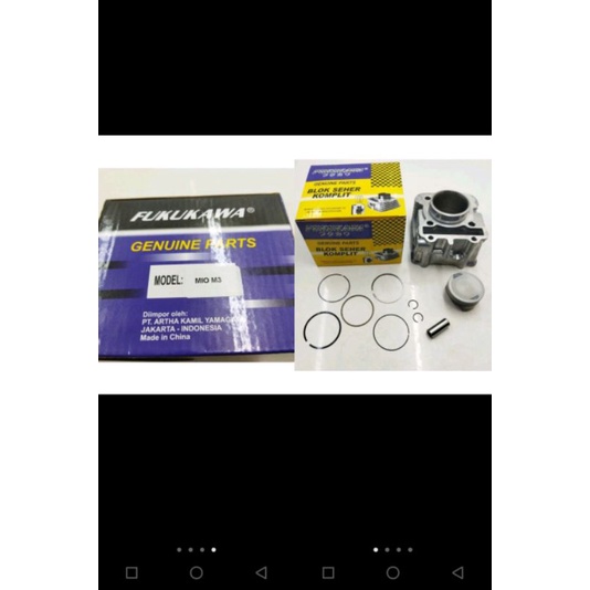 Blok Seher Komplit Mio m3 - mio z - fino 125 - Soul Gt 2PH Fukukawa Plus Piston Kit