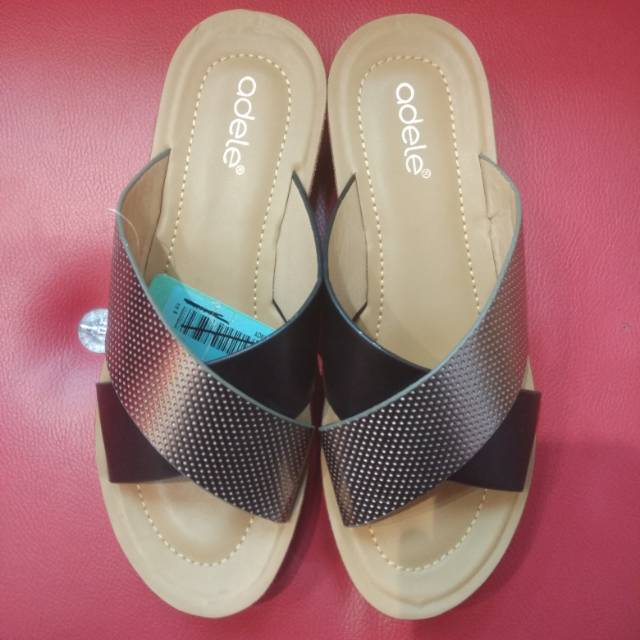 sandal perempuan cewek warna busto black hitam shoes inn tsm