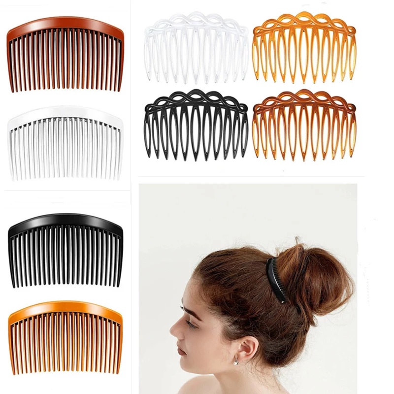 7.5cm Classical Retro Weaving Effect Eight Shaped Plastic Insertion Comb Hair Accessories