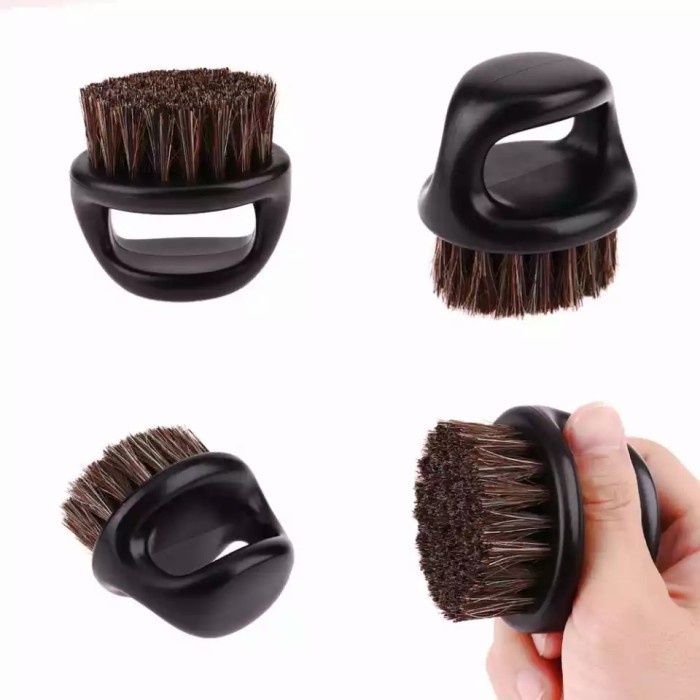 Kuas untuk alat potong pangkas gunting cukur rambut sikat (BULAT)