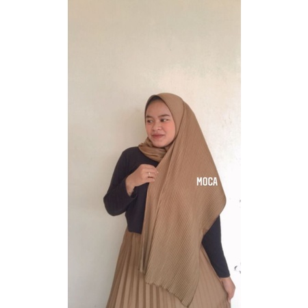 HIJAB PASHMINA PLISKET PREMIUM PLEATED SHAWL LIDI TERLARIS TERMURAH