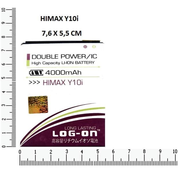 BATRE HIMAX Y10I - LOG ON DOUBLE POWER BATTERY BATERAI