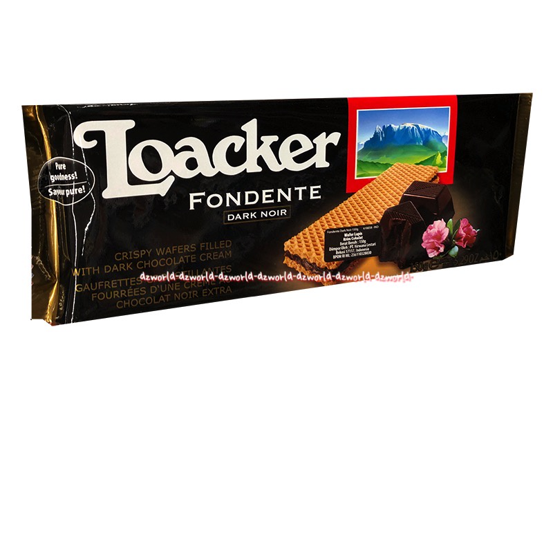 Loacker 45gr Fondente Napol taner Taner Cocoa Milk Vanille Wafer Loaker Loker Waffer Import waffer