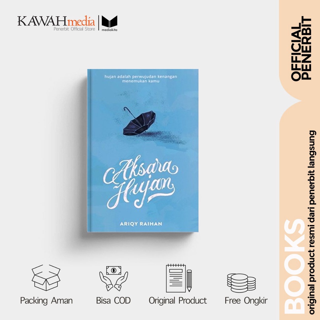 NOVEL AKSARA HUJAN - Ariqy Raihan - Mediakita