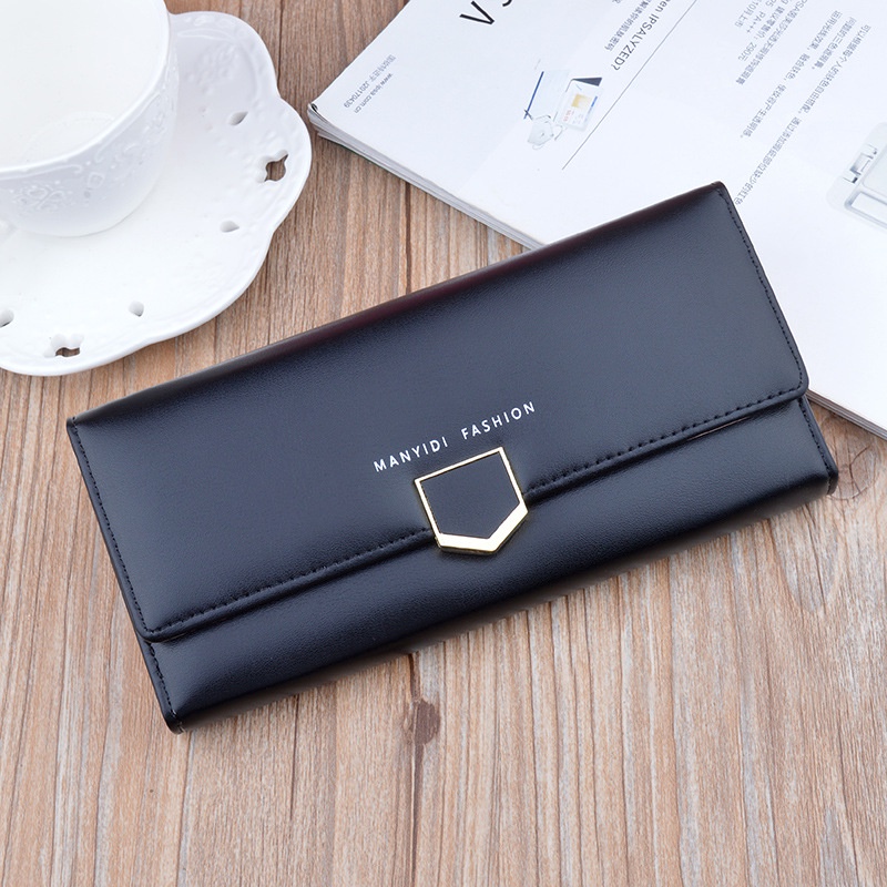 DOMPET PANJANG WANITA IMPORT PESTA LIPAT KULIT HITAM BRANDED HILLES WA496B5 KOREA SLOT KARTU UANG BESAR PREMIUM CEWEK MURAH REMAJA TIPIS SIMPLE BATAM