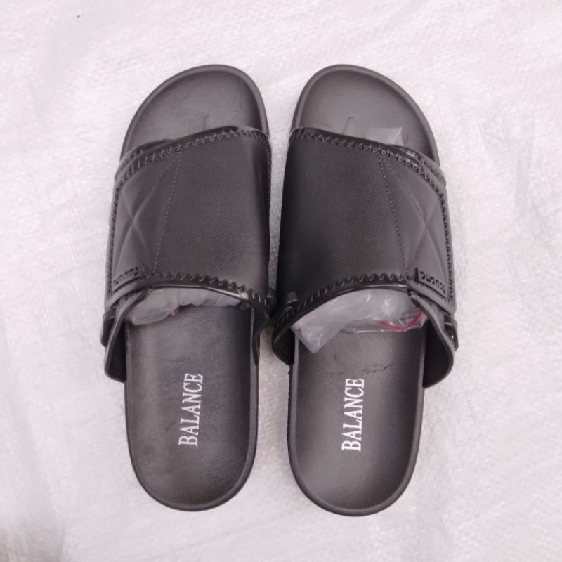 Original Sandal Sepatu Balance 2027 Slop Jelly Import 2 in 1 Wanita  Sendal Karet Cewek Perempuan Selop 2027-1B Impor Tali Belakang Gunung Hitam Empuk Bahan Rubber Empuk Nyaman