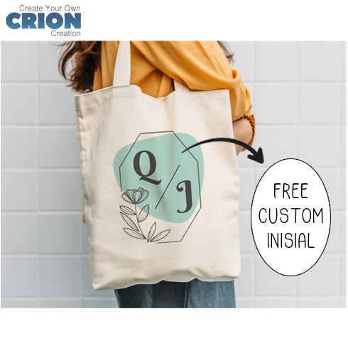 Totebag Blacu - Bisa Custom Nama - Kado/Souvenir Pernikahan - By Crion