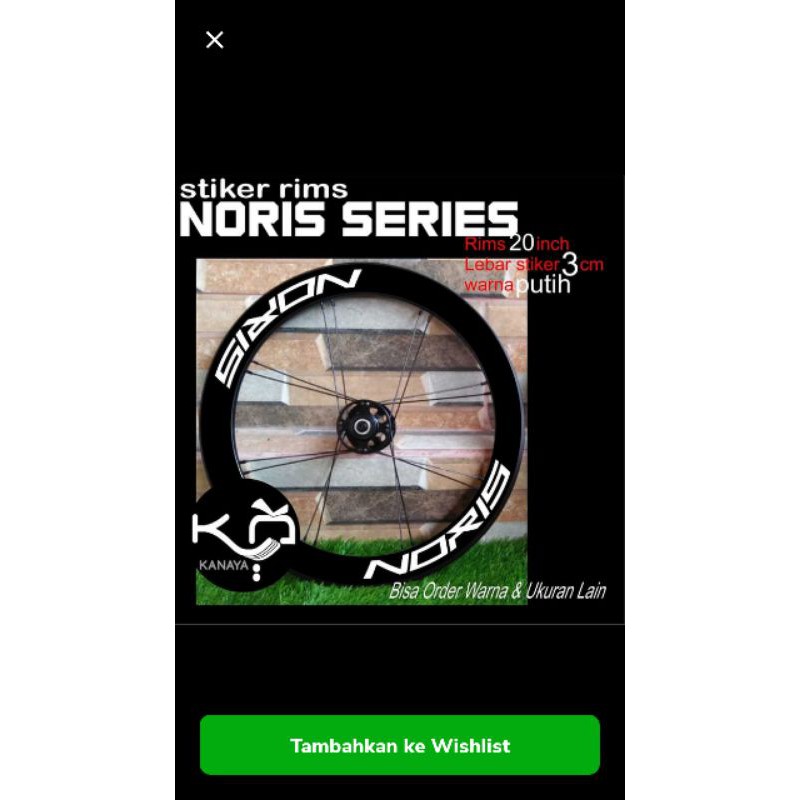 Sticker Rims Sepeda Pacific Noris