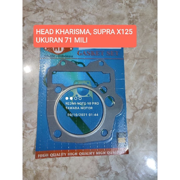 PAKING RACING BLOK HEAD DIAMETER 71 KHARISMA SUPRA X125