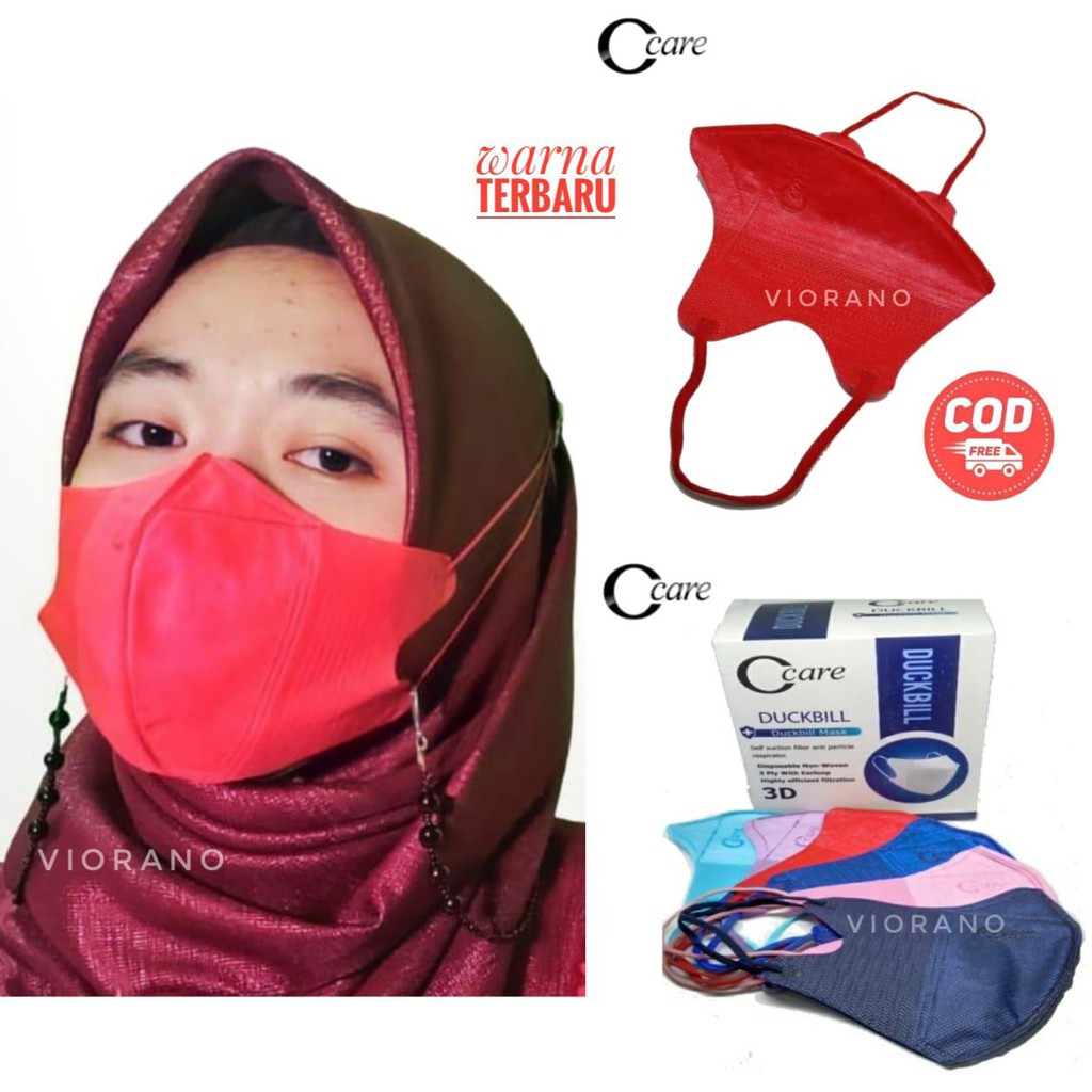 1 Paket Masker + Kalung Strap Mutiara / Paket Masker Wanita Dan Kalung Mutiara Bisa Pilih Warna