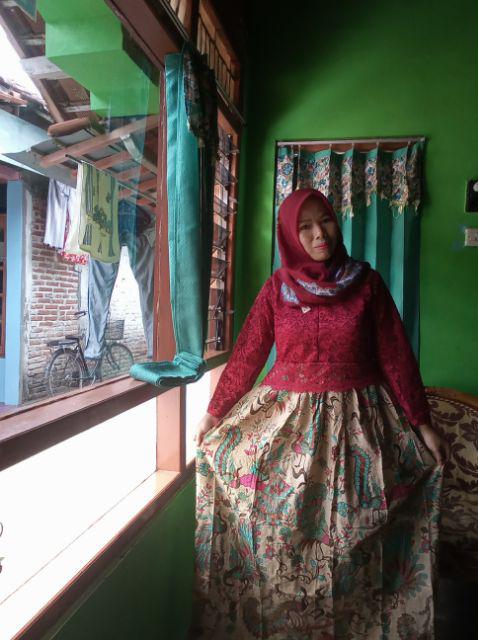 Couple Batik Gamis Brokat Cindrawasih Kamaratih