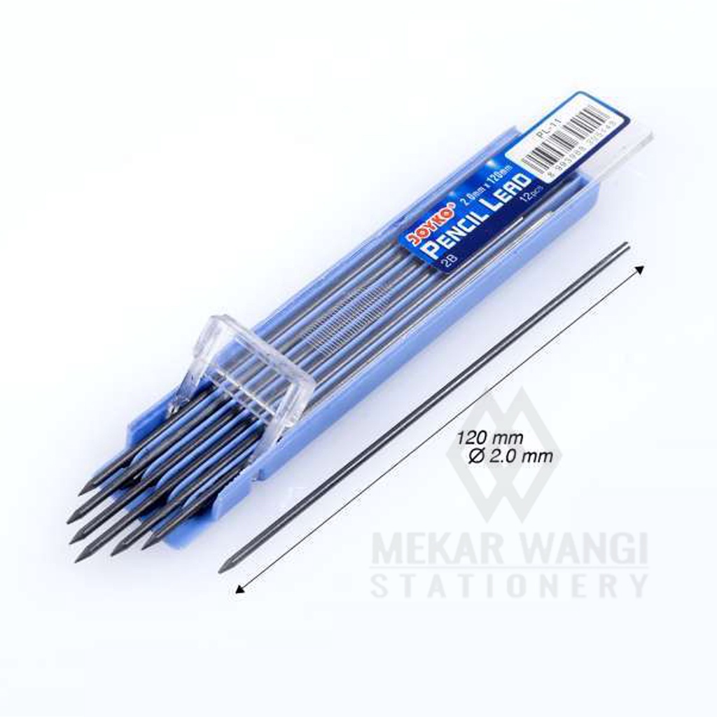 

Joyko PL-11 Pencil Lead / Isi Pensil Mekanik| 2B | 2.0 mm – per Tube