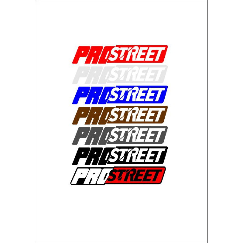 STICKER PROSTREET NEED FOR SPEED CUTTING