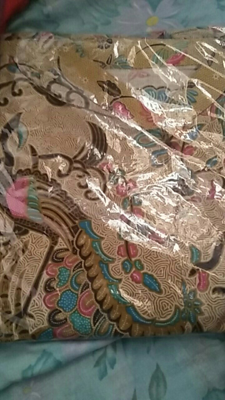 Batik Couple Keluarga Sania Ruffle Ori Ndoro Jowi Dnt Motif Merak Tosca
