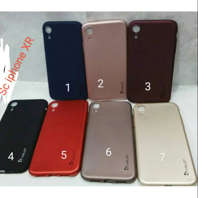 Case violet casing iphone  XR