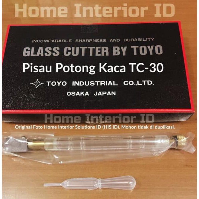 

40♀** Pisau Potong Kaca TOYO TC 30 ASLI Made in Japan (Glass Cutter) 40♀**
