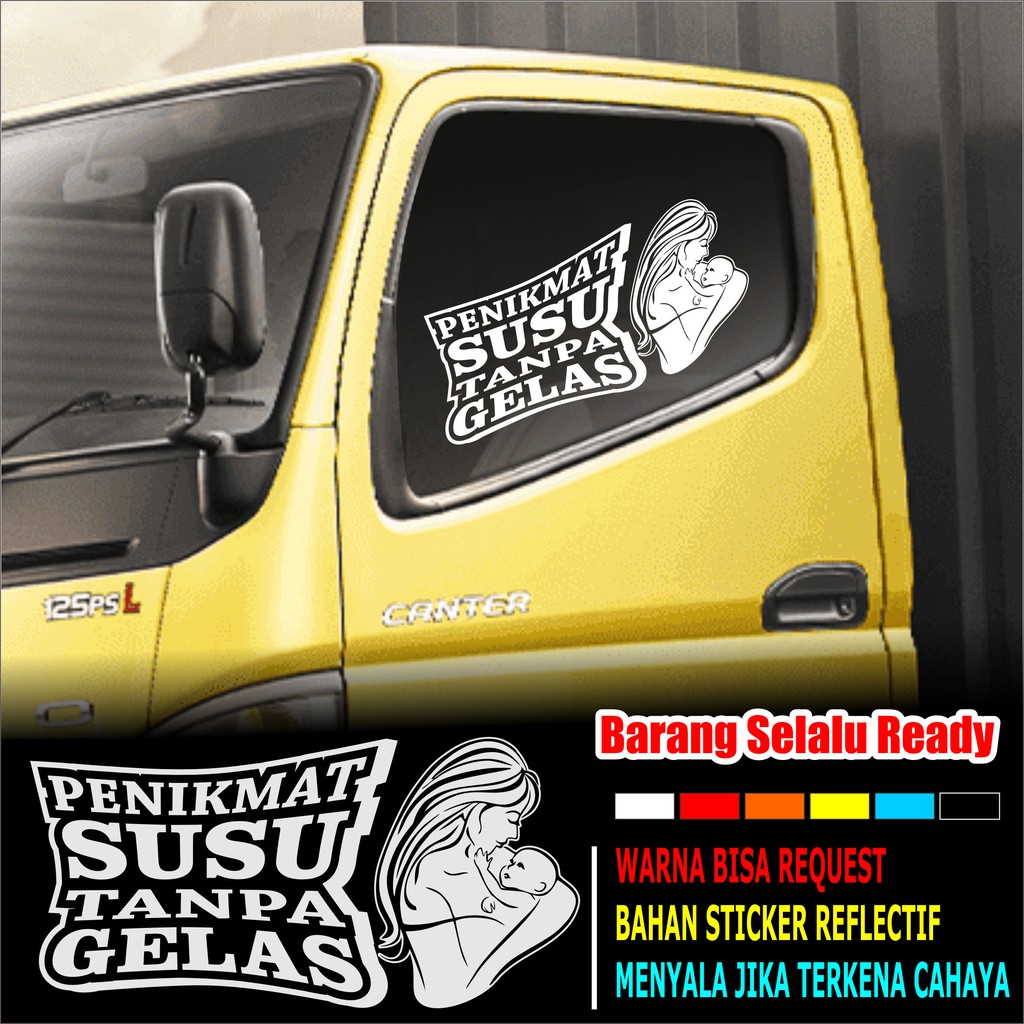 STICKER TRUCK Sticker KACA MOBIL Sticker kata kata Truck