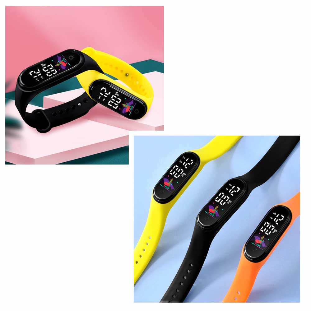 LED Watch Touch Screen Water Resistant - Jam Tangan Digital Pria &amp; Wanita Strap Rubber LED_8068 ( Group )