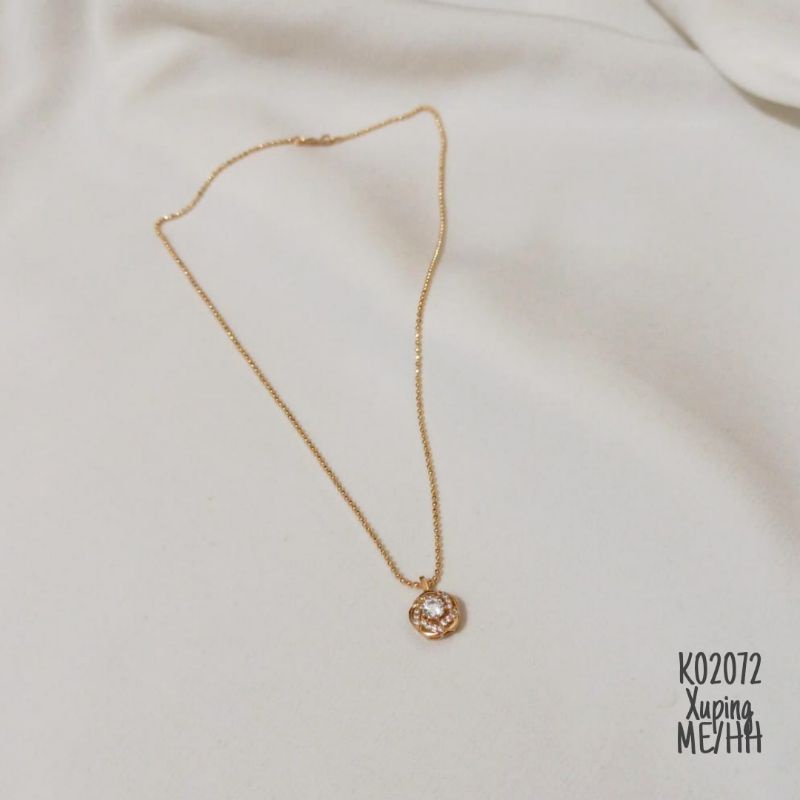 Kalung Xuping Bunga Zircon warna Gold K02072