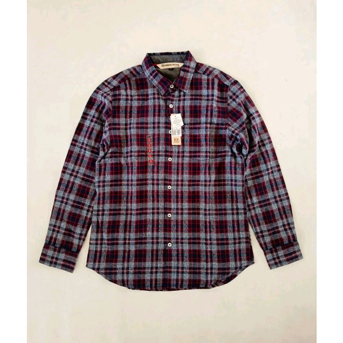 kemeja Herringbone by H&R dewasa size L
