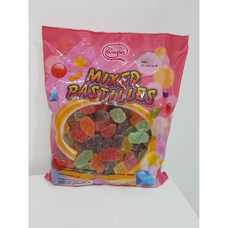 

Permen Jelly Waisun (Mixed Pastilles Candy)-Jeli Aneka Rasa