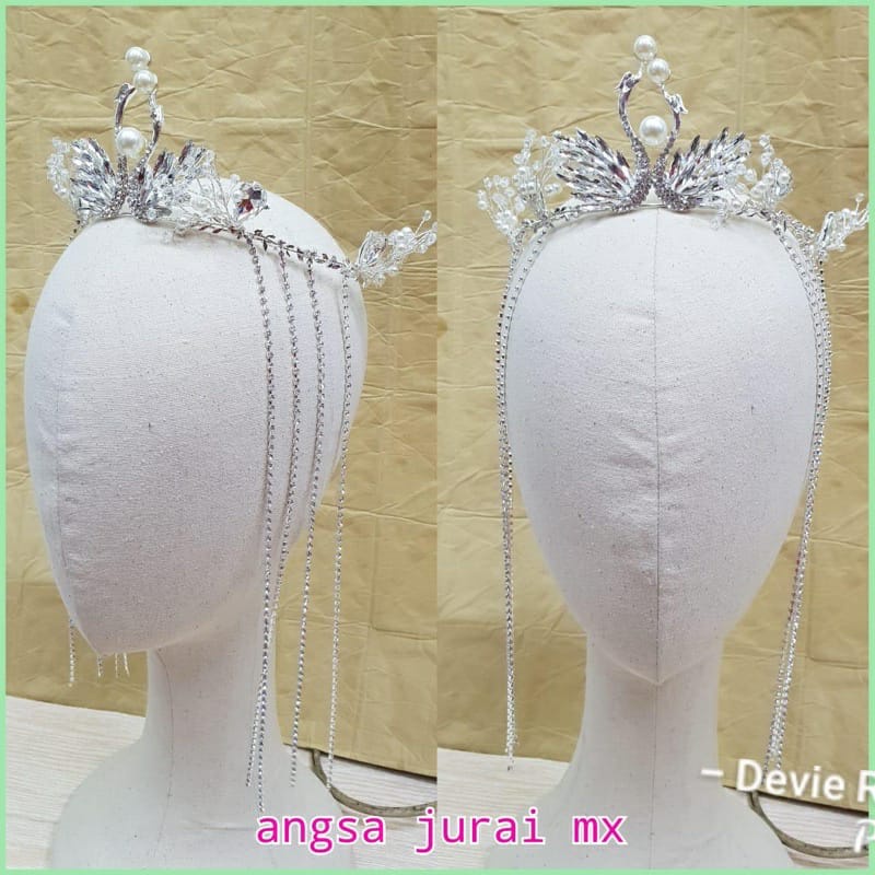 Angsa Jurai - Mahkota Bentuk Angsa - Wedding Crown - Mahkota Pengantin Bridesmaid