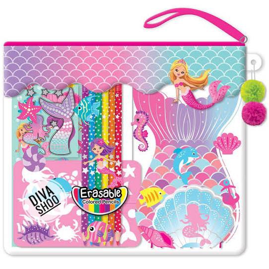 

[[BISA COD]] HOT FOCUS COLOR-ME NOTEBOOK SET MERMAID