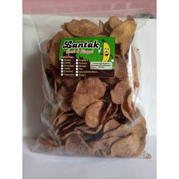 

Aneka kripik pisang lumer coklat 250gr