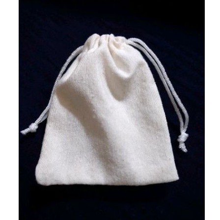 Kantong serut drawstring pouch blacu belacu ready banyak ukuran