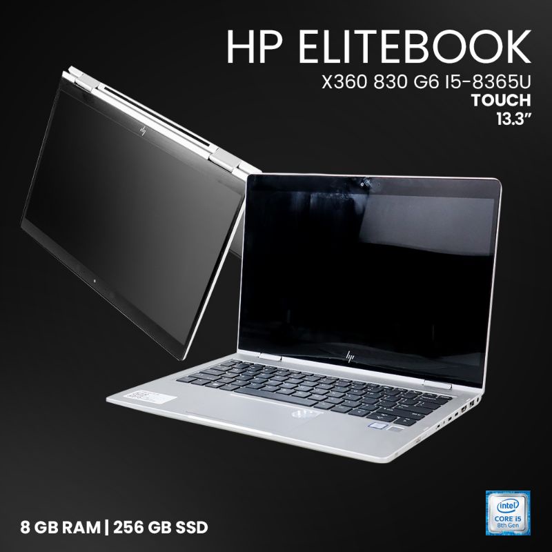 HP EliteBook X360 830 G6 i5-8365U 8GB 256GB 13.3 FHD Touchscreen (BEKAS GRADE A) - Silver
