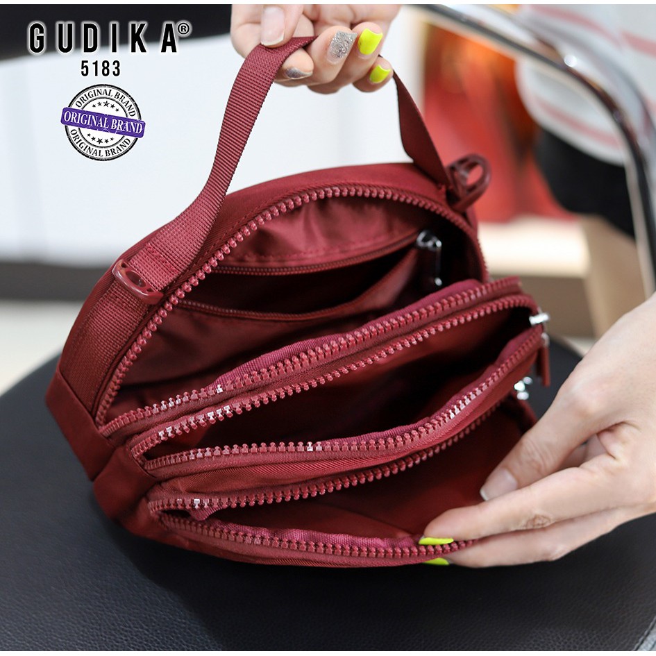 Tas Wanita GUDIKA 5183 - tas selempang cewek import original termurah - waterproof - fashion - travel bag - tas bahu - sling bag - shoulder bag - tas mini