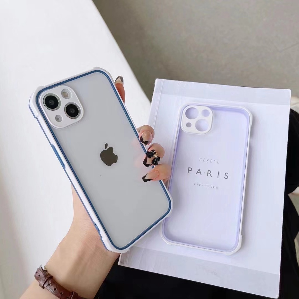 Case Transparan Tahan Jatuh Untuk iPhone 13 Pro MAX 12 Pro 11 Pro MAX X XR XS MAX 7 Plus 8 Plus