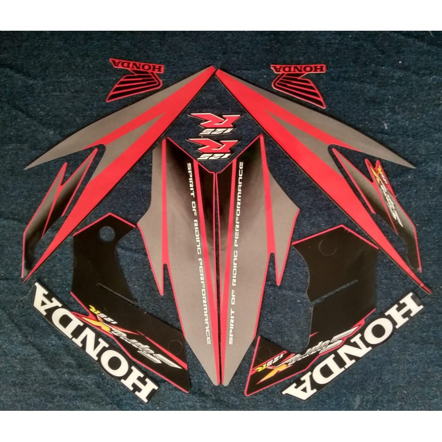 stiker striping honda supra x 125 R 2005 2006