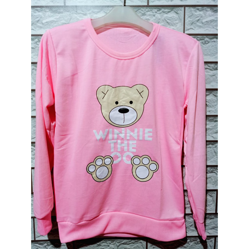 LEANA58 sweater wanita the pooh