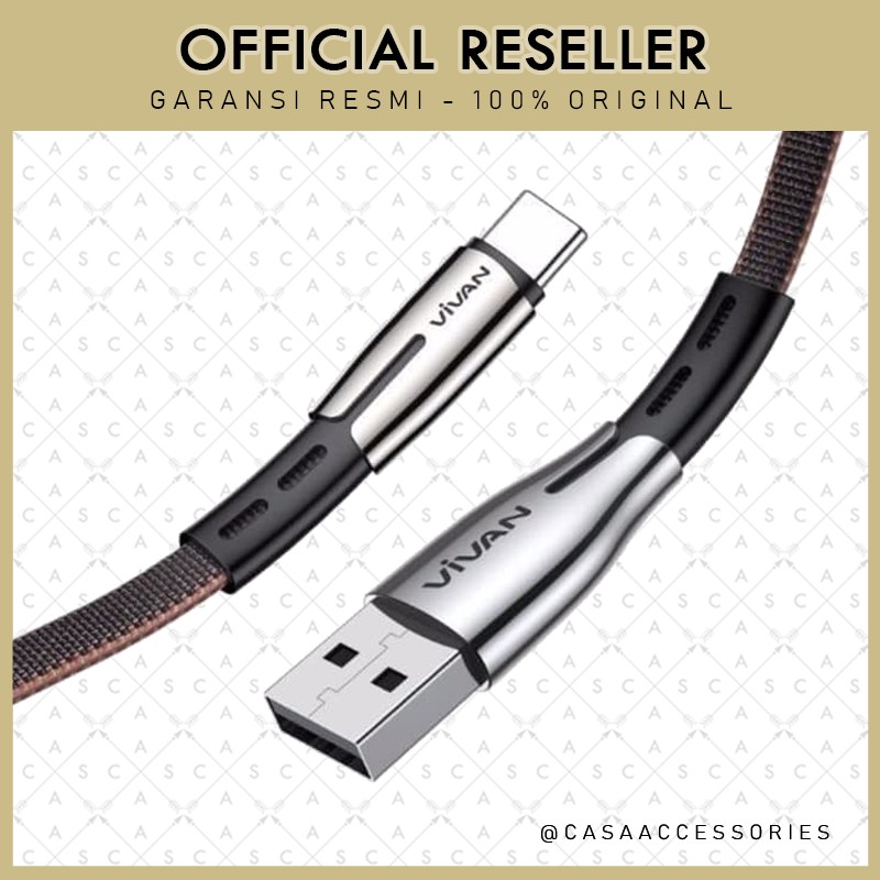 Vivan BTK-C 1M Data Cable Type-C 3A Fast Data Fast Charging Kabel Data