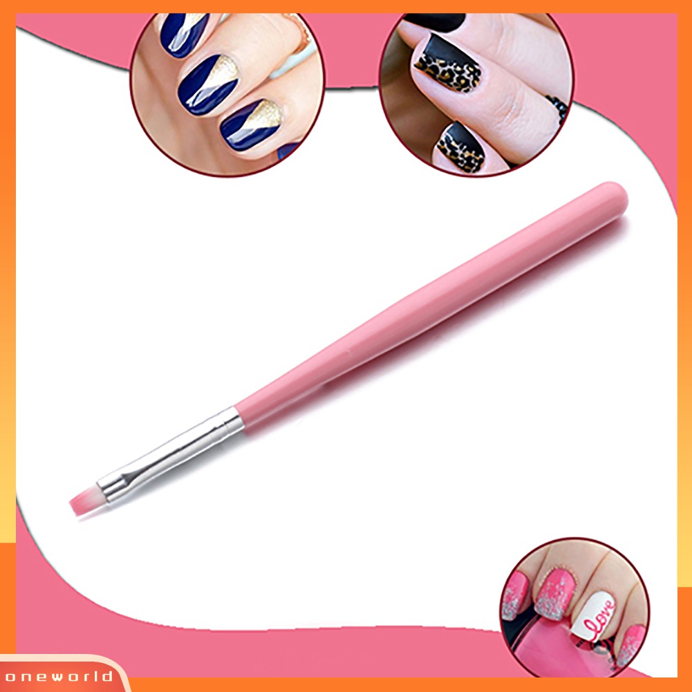 (ONWO) Pensil Kuas Lukis Cat Kuku Manikur Nail Art Profesional DIY