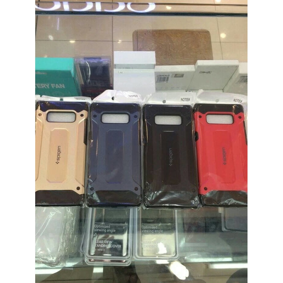 Hardcase Spigen Iron Samsung Note 8 / Case / Casing Note 8 Bagus